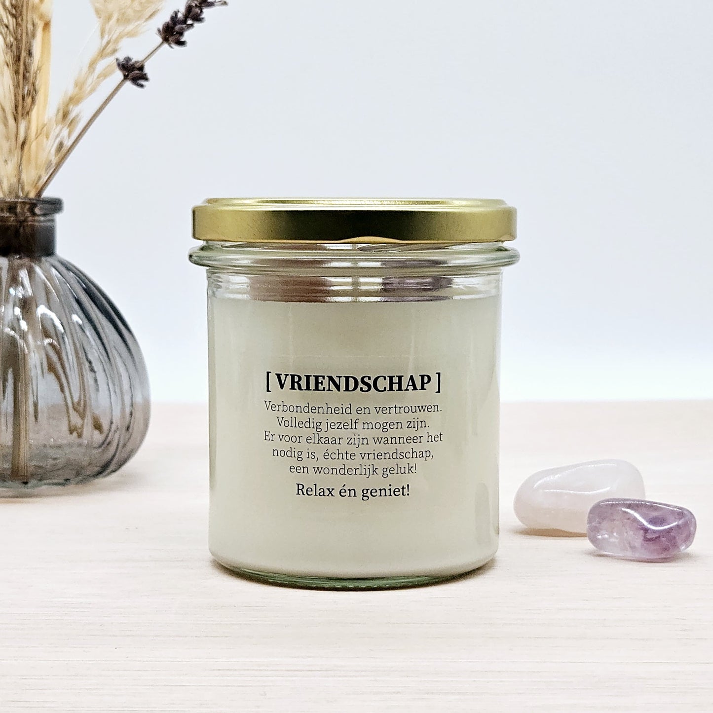 Geurkaars met edelstenen - Vriendschap