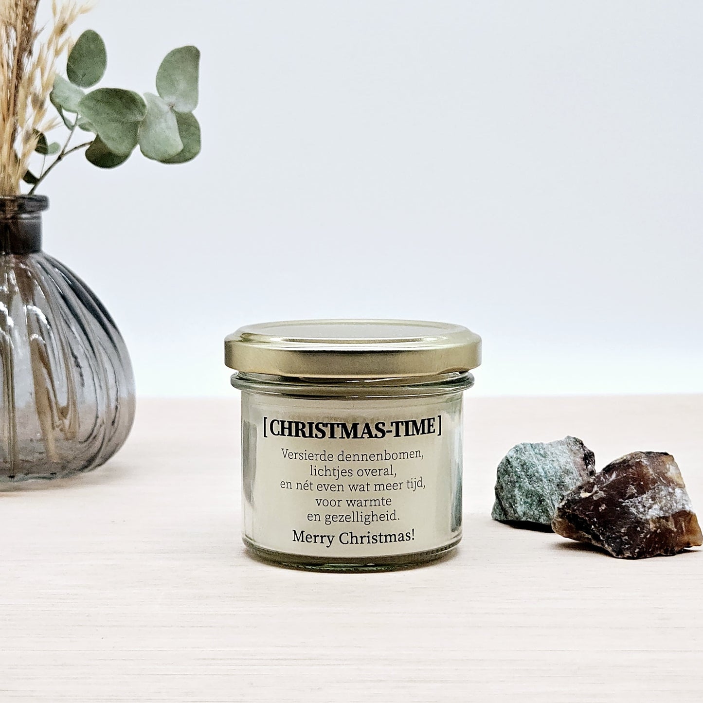 Geurkaars met edelstenen - Kerst