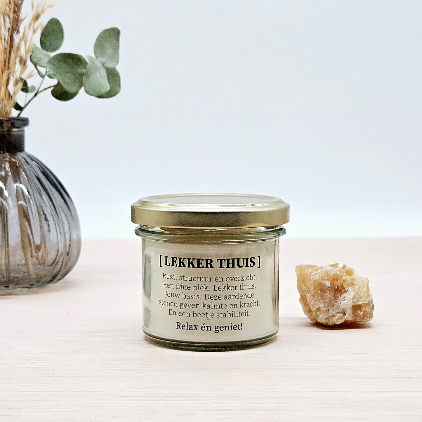 Geurkaars met edelstenen - Lekker thuis