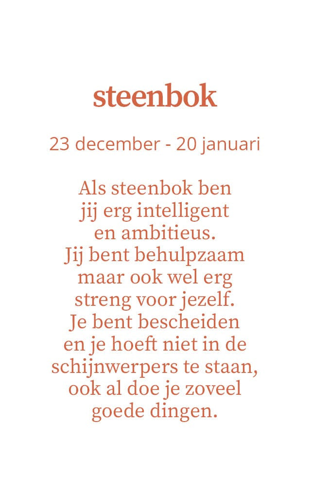 Sterrenbeeld kaars met edelstenen - Steenbok