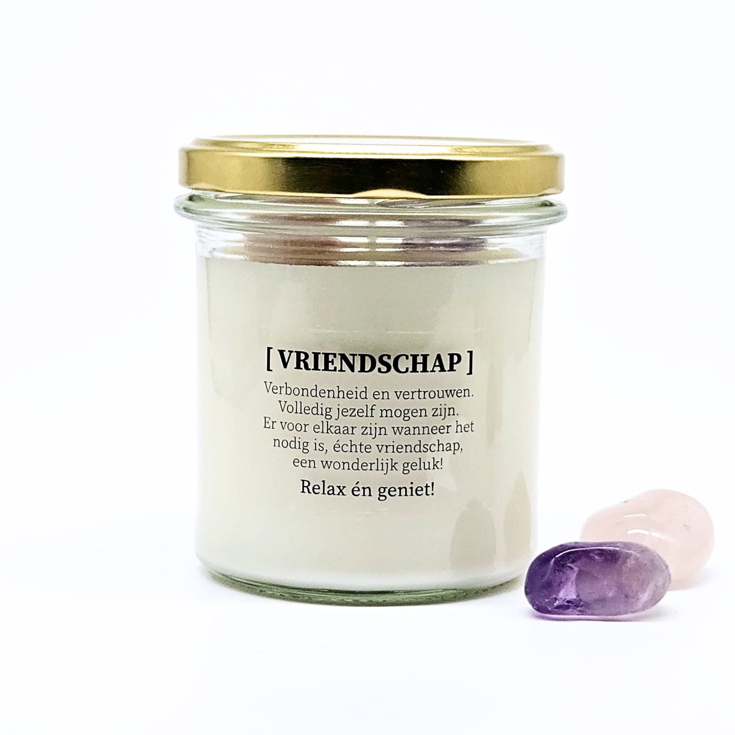 Geurkaars met edelstenen - Vriendschap
