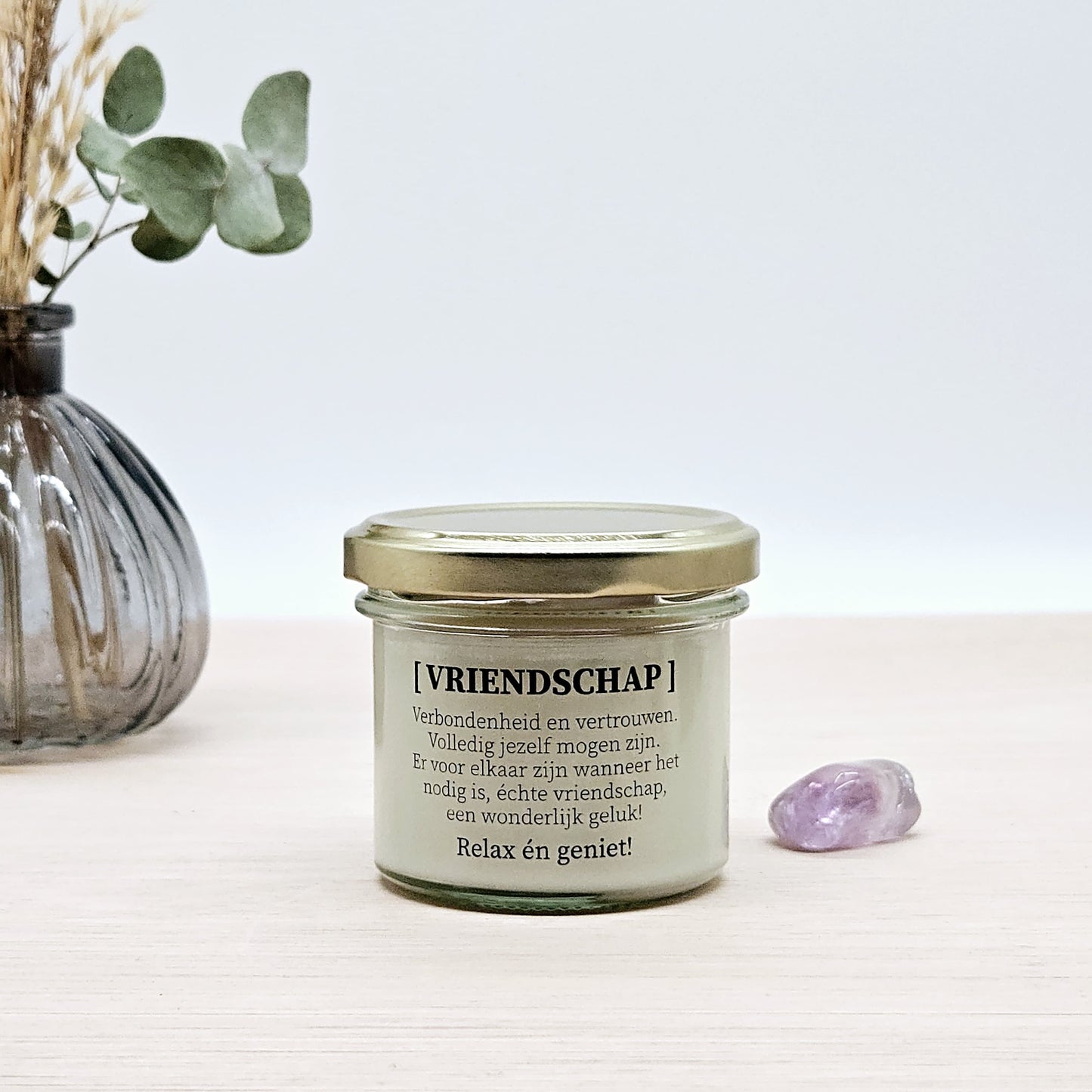 Geurkaars met edelstenen - Vriendschap