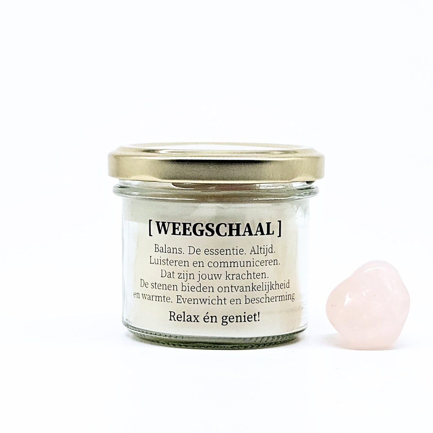 Sterrenbeeld kaars met edelstenen - Weegschaal