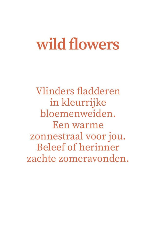 Geurkaars met droogbloemen - wild flowers