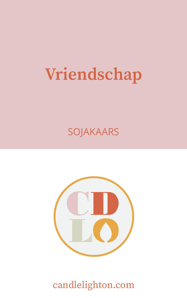 Geurkaars met edelstenen - Vriendschap