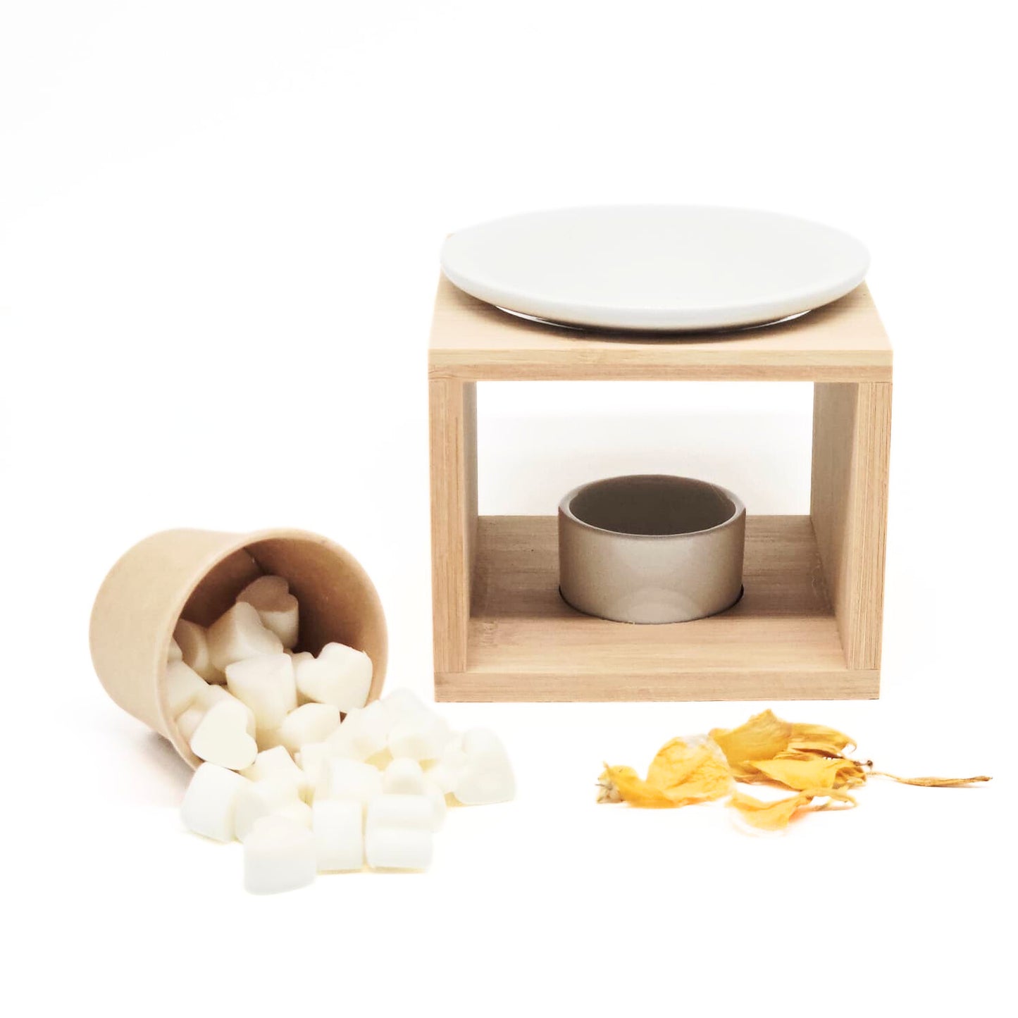 Giftset - geurbrander met miniwaxmelts - Amber