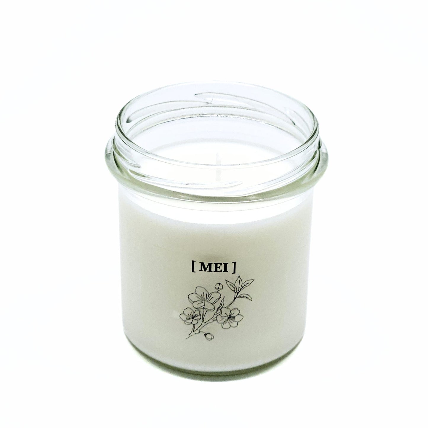 Candlelight-on - geurkaars met geboortebloem en geboortedatum - mei - o.b.v. sojawas en etherische oliën