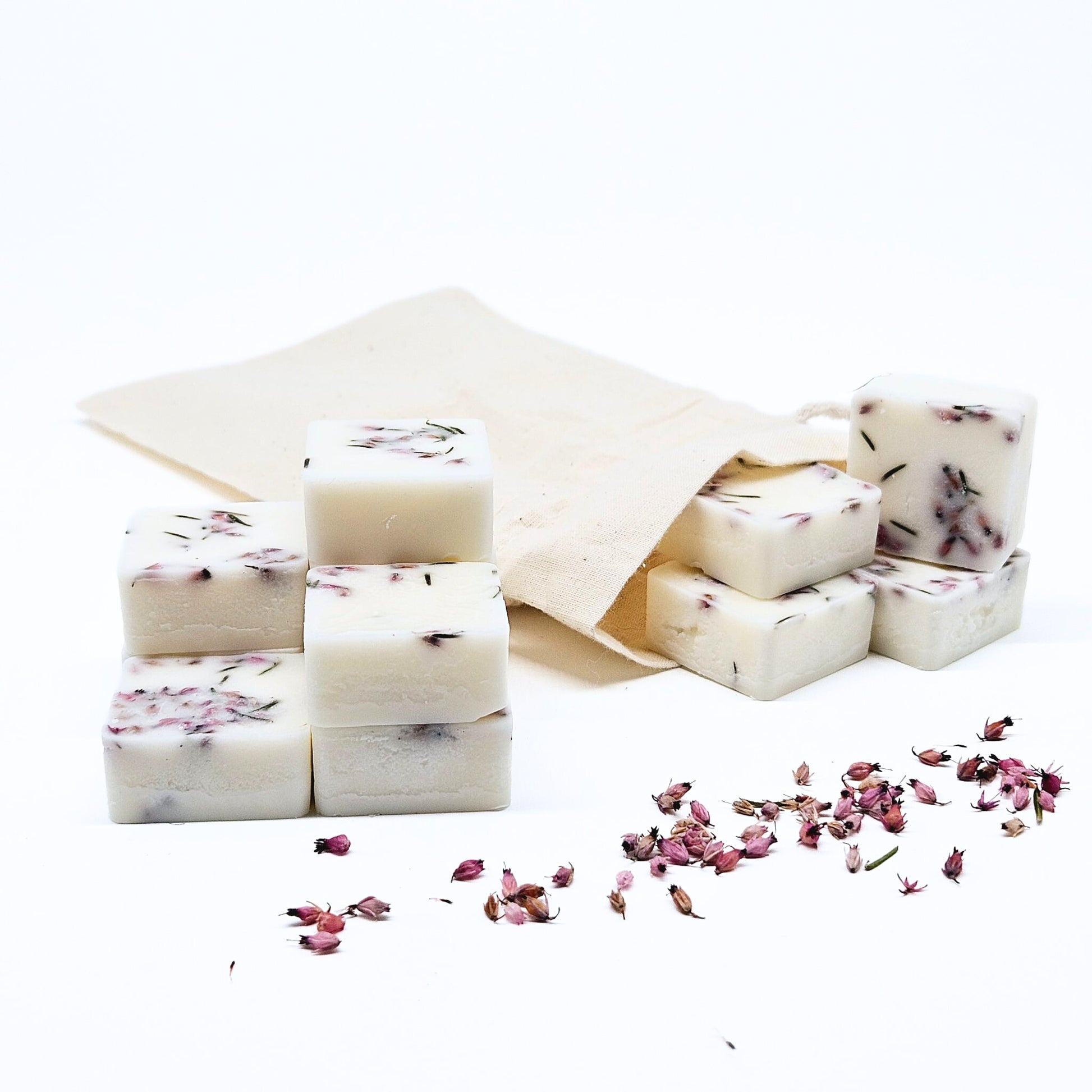 Waxmelts sojawas heidebloem - pine - set van 12 stuks