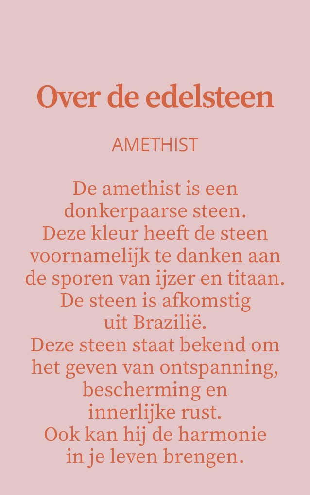 Candlelight-on - kaars met edelsteen en geurdecoratie - Amethist - o.b.v. sojawas en etherische oliën