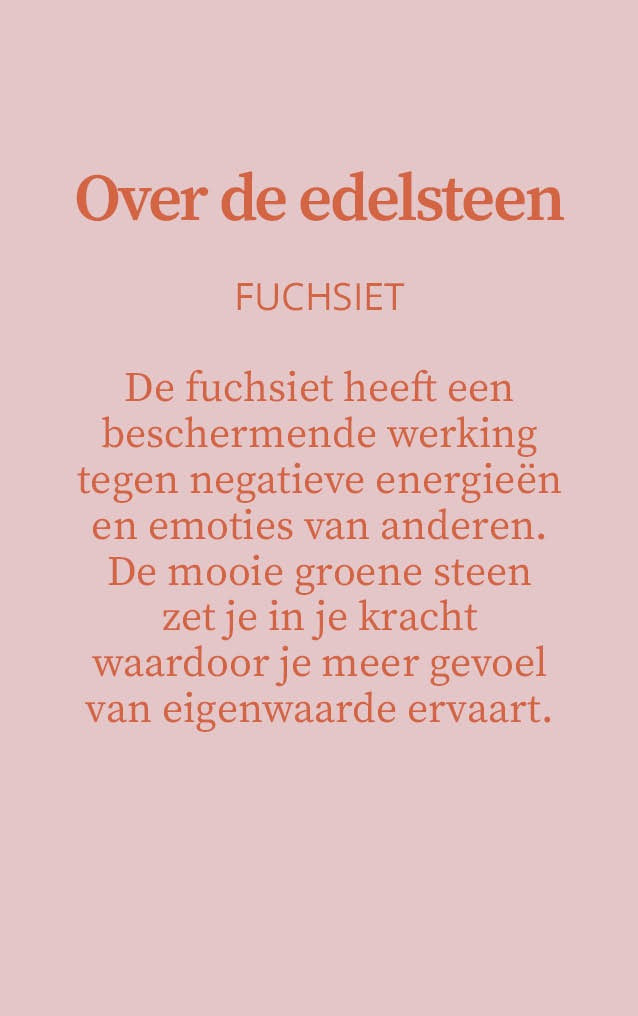 Candlelight-on - kaars met edelsteen en geurdecoratie - Fuchsiet - o.b.v. sojawas en etherische oliën