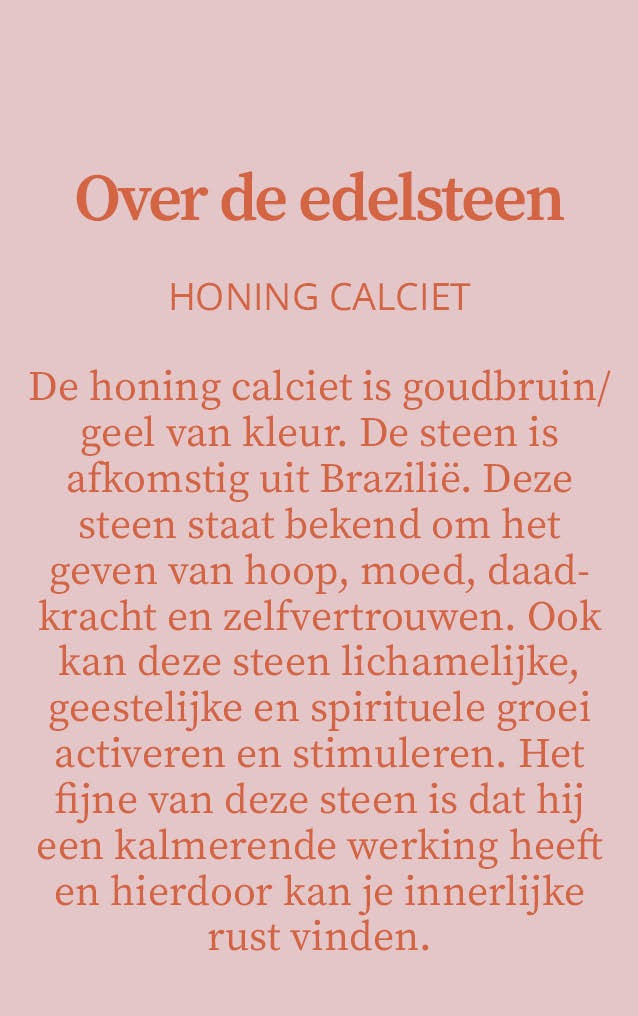 Candlelight-on edelstenen set in bewaarzakje kreeft