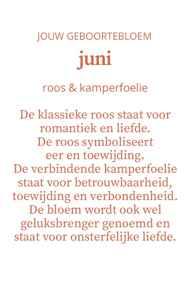Candlelight-on - geurkaars met geboortebloem en geboortedatum - juni - o.b.v. sojawas en etherische oliën