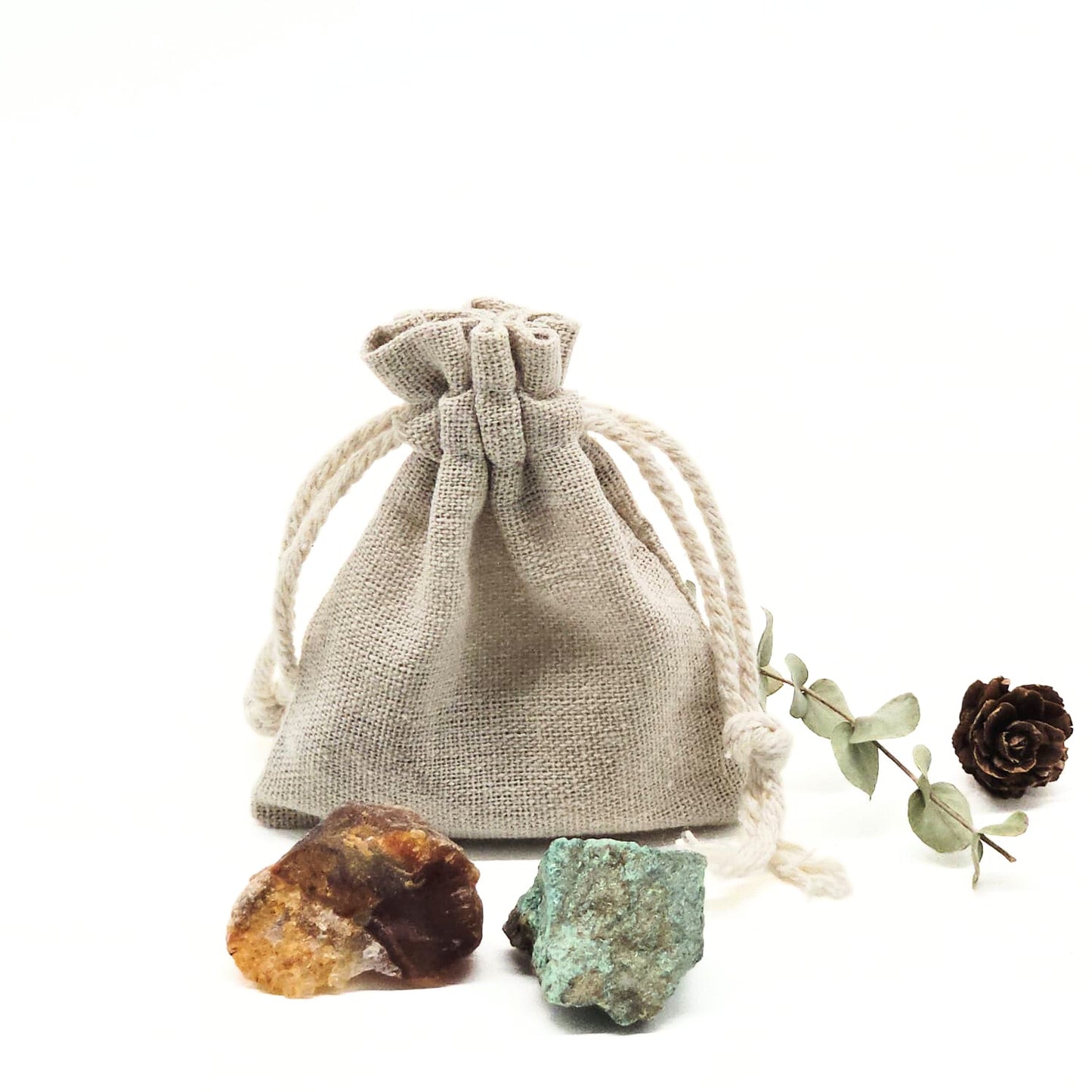 Candlelight-on edelstenen set in bewaarzakje kerst