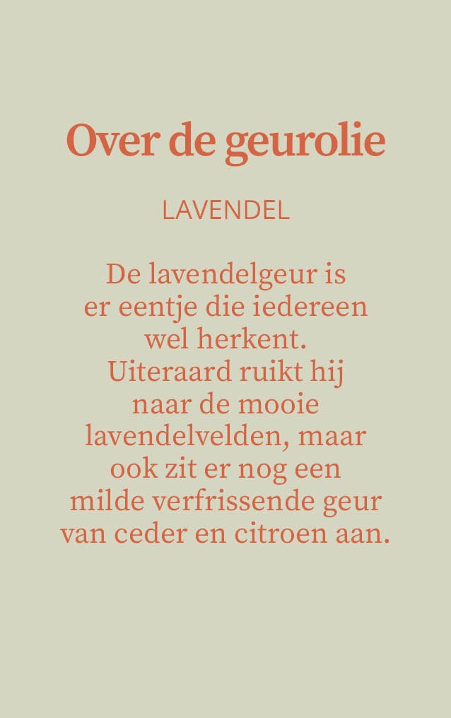 Geurkaars met droogbloemen - Lavendel