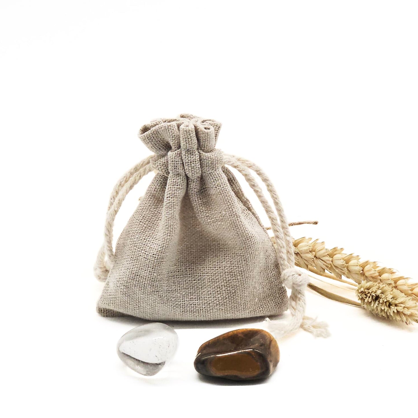 Candlelight-on edelstenen set in bewaarzakje leeuw