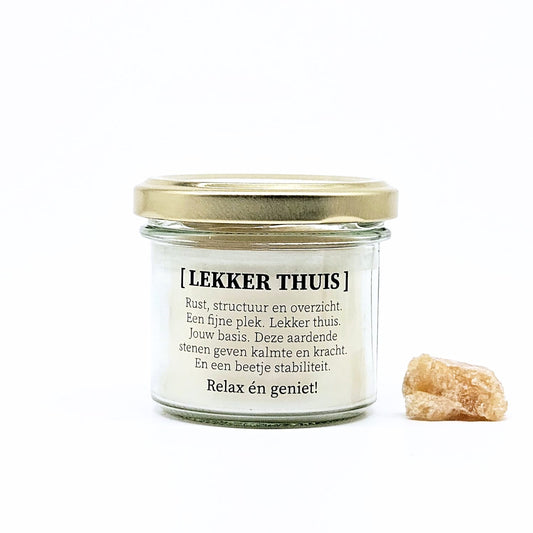 Geurkaars met edelstenen - Lekker thuis