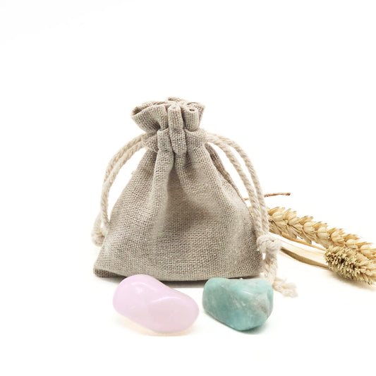 Candlelight-on edelstenen set in bewaarzakje liefde