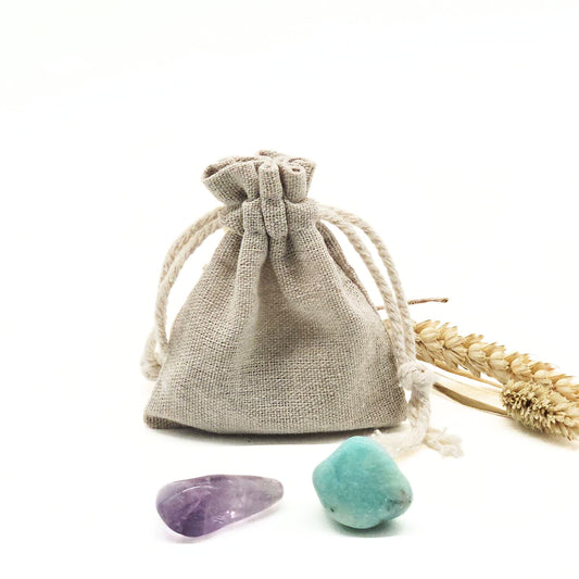 Candlelight-on edelstenen set in bewaarzakje maagd