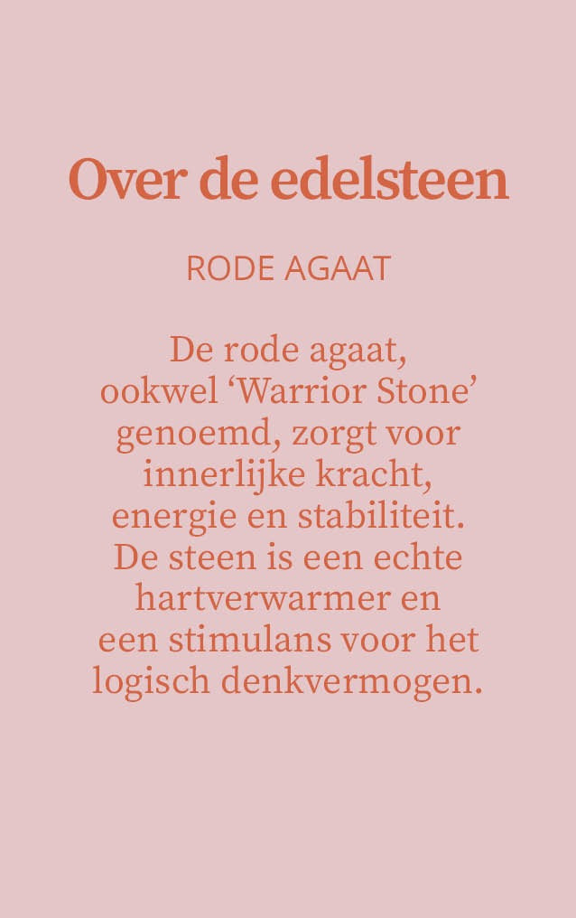 Candlelight-on - kaars met edelsteen en geurdecoratie - Rode agaat - o.b.v. sojawas en etherische oliën