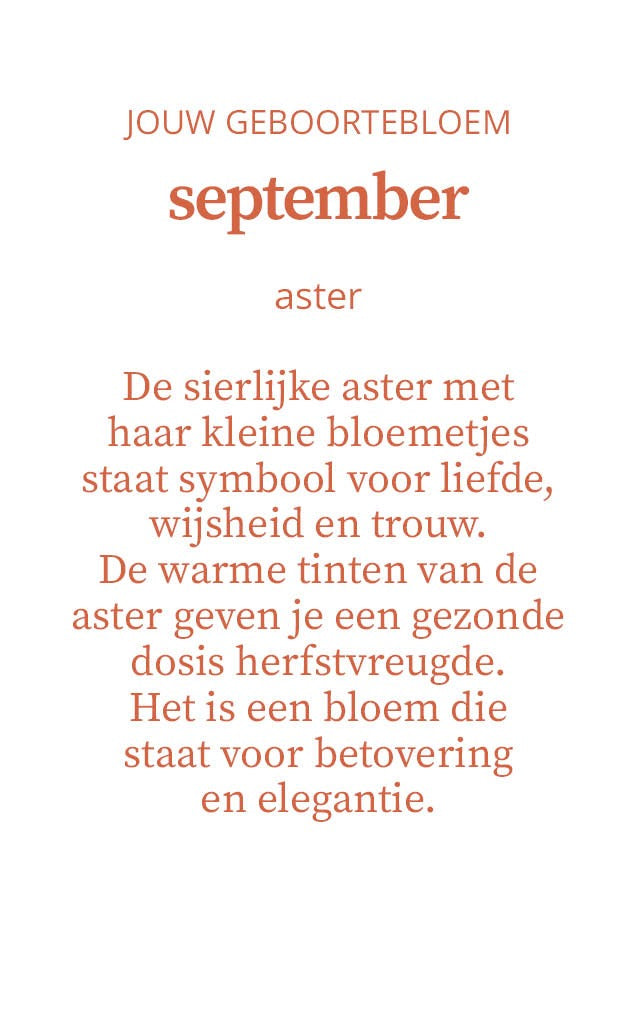 Candlelight-on - geurkaars met geboortebloem en geboortedatum - september - o.b.v. sojawas en etherische oliën
