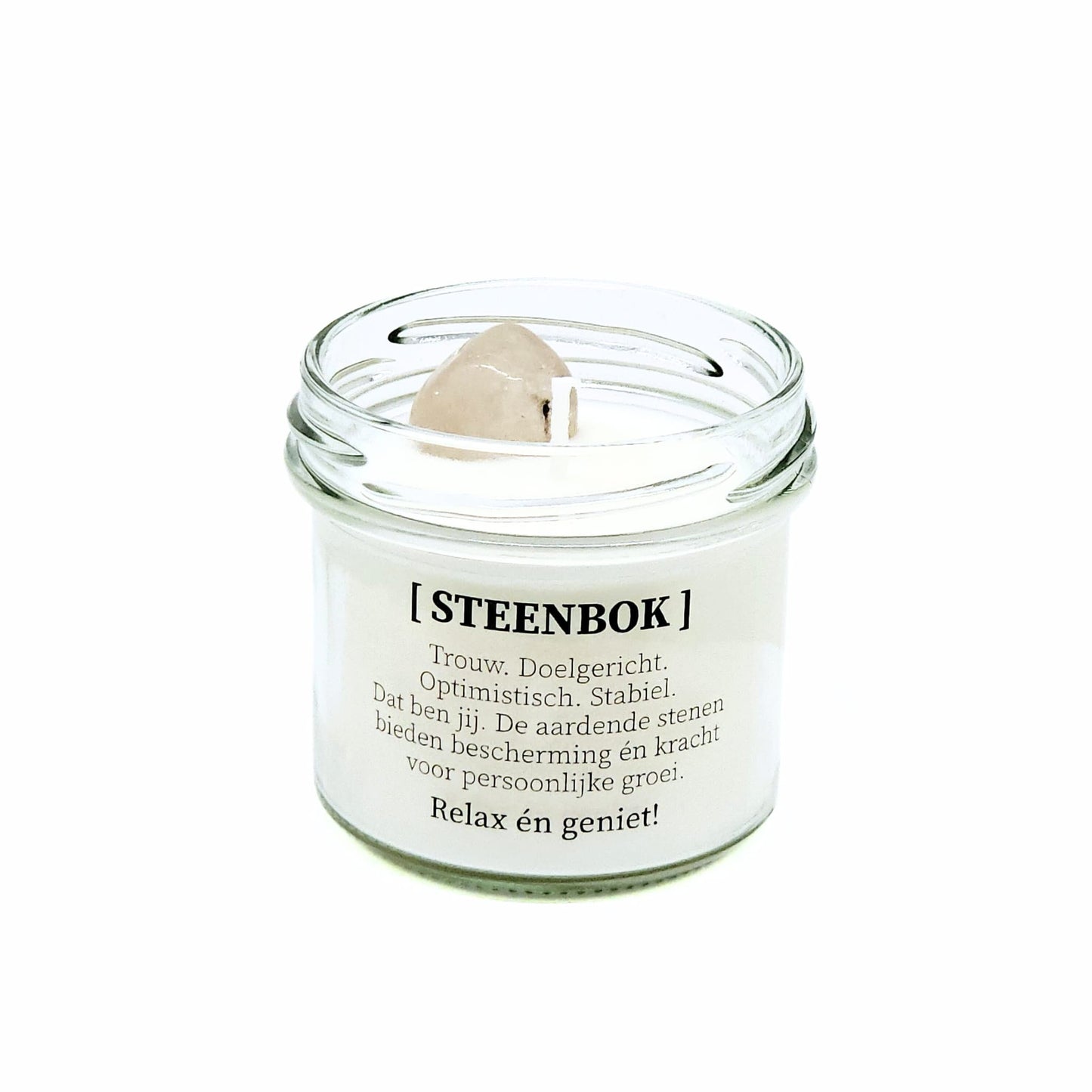 Sterrenbeeld kaars met edelstenen - Steenbok