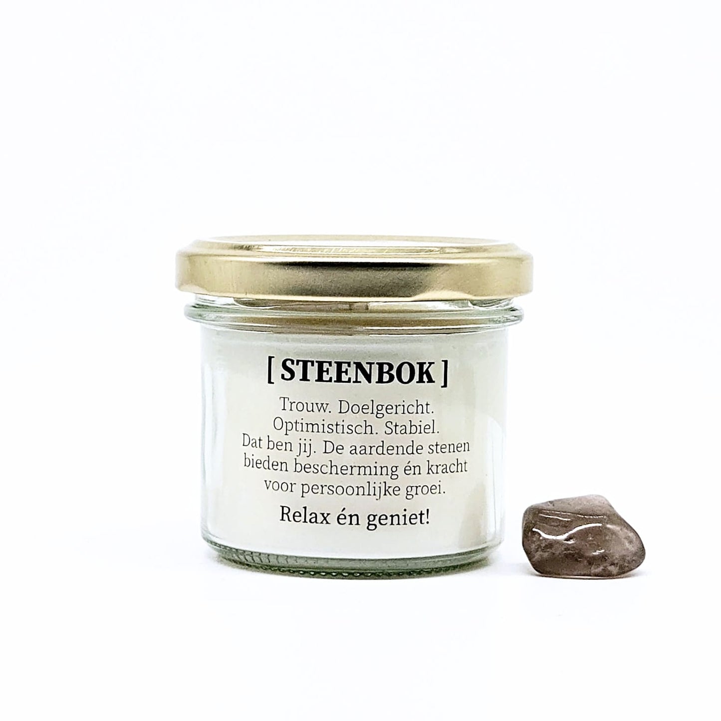 Sterrenbeeld kaars met edelstenen - Steenbok