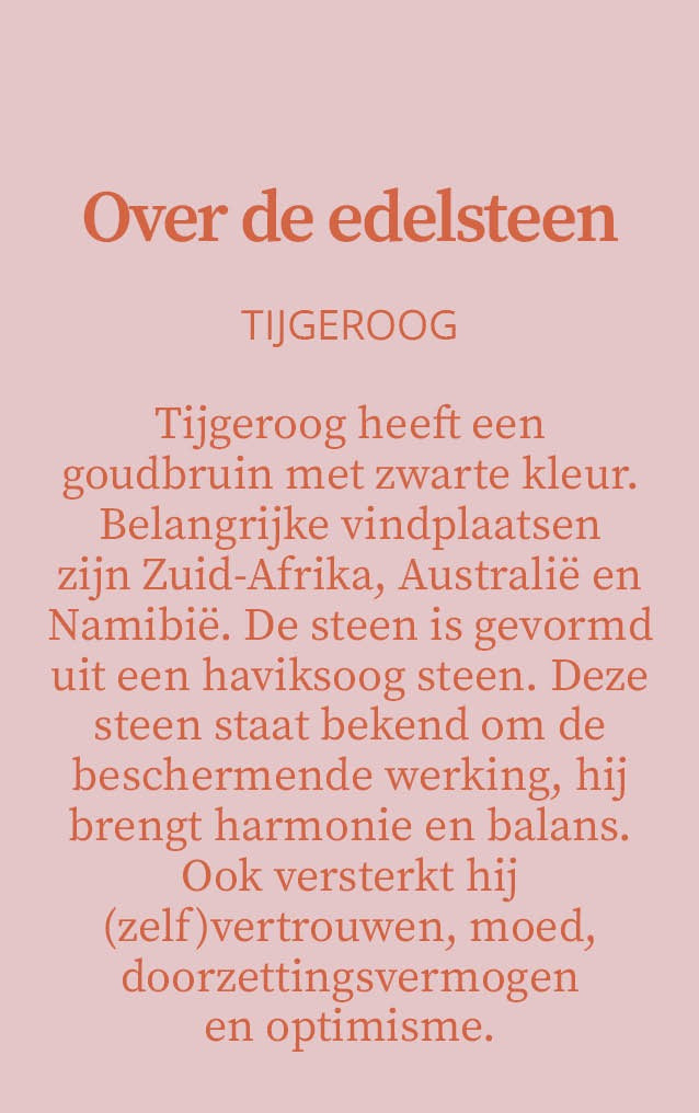 Candlelight-on - kaars met edelsteen en geurdecoratie - Tijgeroog - o.b.v. sojawas en etherische oliën