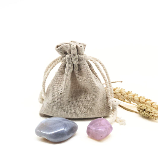 Candlelight-on edelstenen set in bewaarzakje vissen