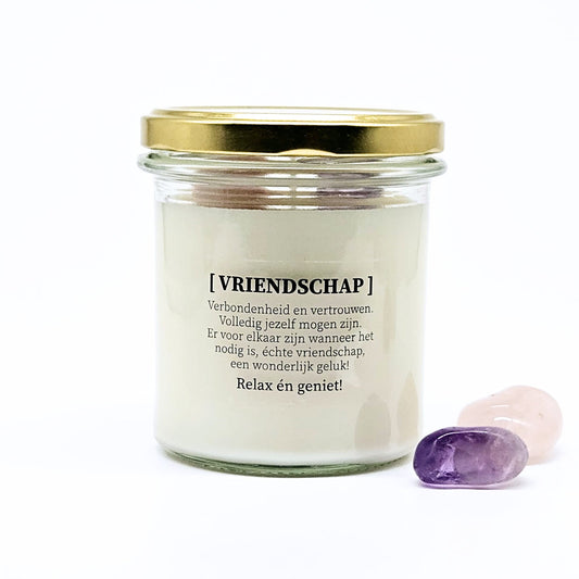 Geurkaars met edelstenen - Vriendschap
