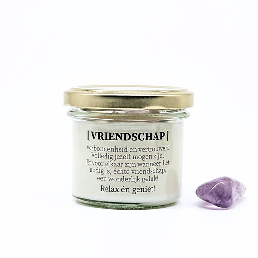 Geurkaars met edelstenen - Vriendschap