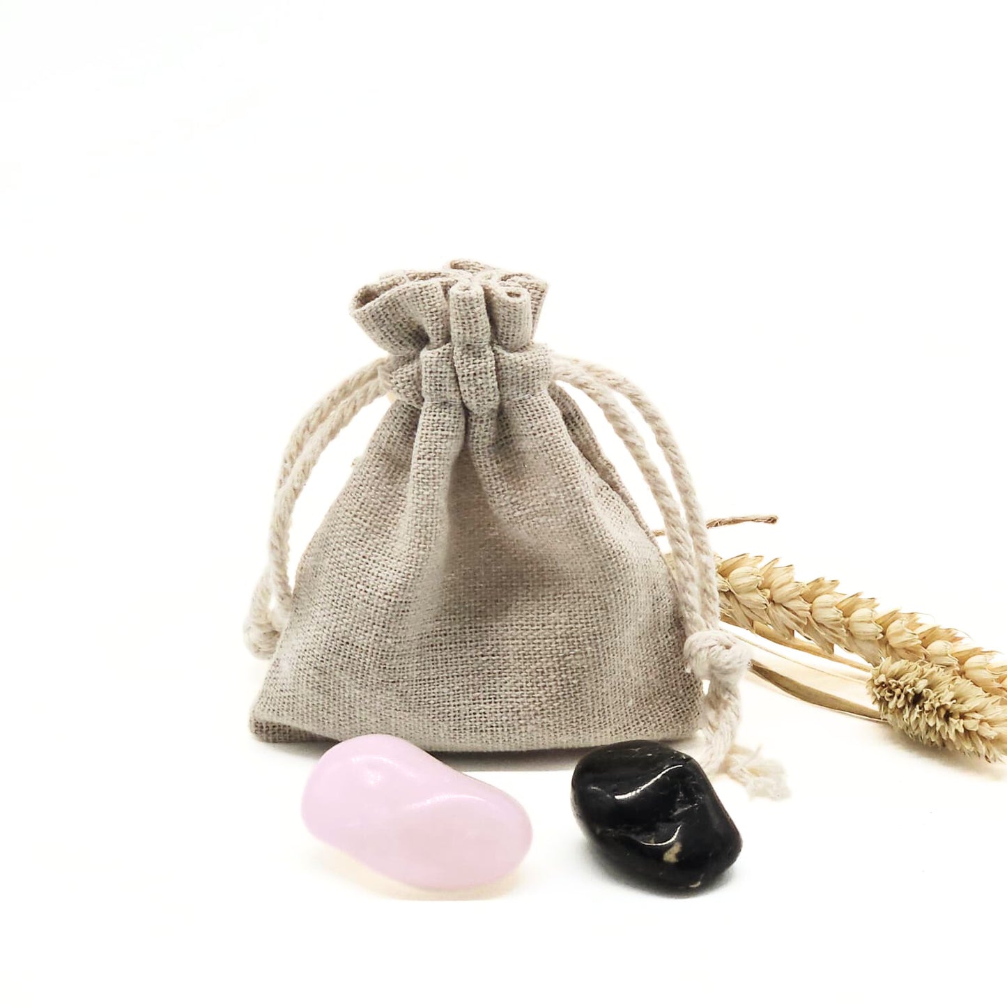 Candlelight-on edelstenen set in bewaarzakje weegschaal