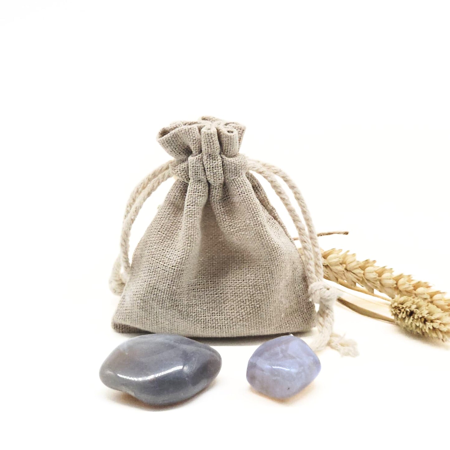 Candlelight-on edelstenen set in bewaarzakje welkom kleintje! Jongen