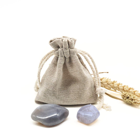 Candlelight-on edelstenen set in bewaarzakje welkom kleintje! Jongen