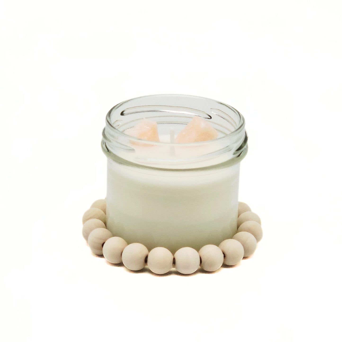 DIY pakket - Kralenkaarsje met geurdecoratie - rozengeur