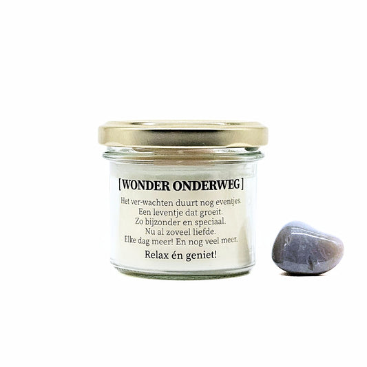 Geurkaars met edelstenen - Wonder onderweg! Jongen