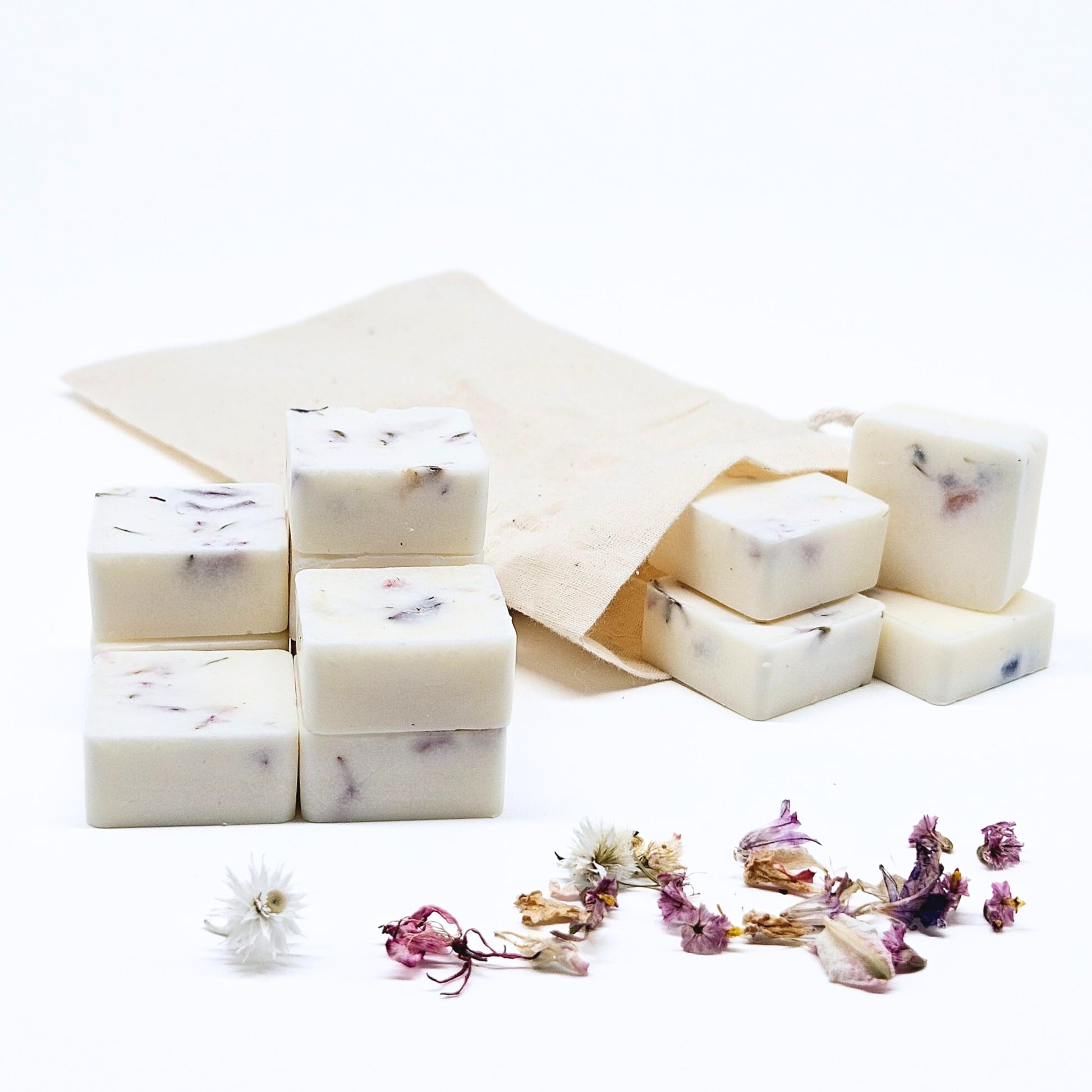 Waxmelts sojawas wild flowers - set van 12 stuks