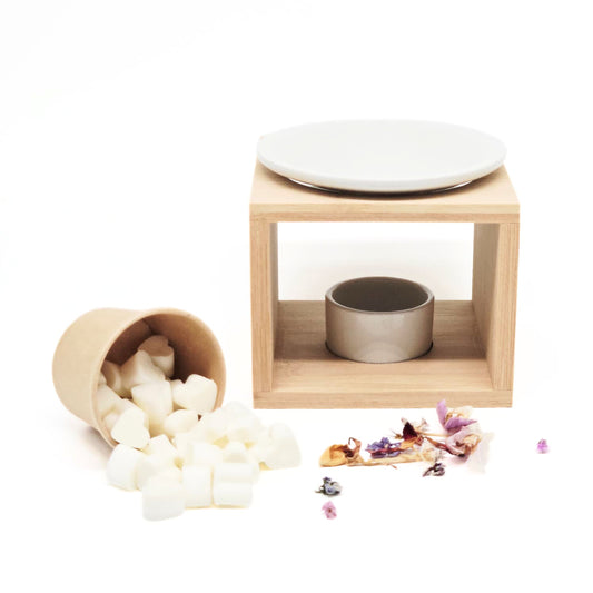 Giftset - geurbrander met miniwaxmelts - Wild flowers