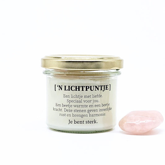 Geurkaars met edelstenen - Lichtpuntje