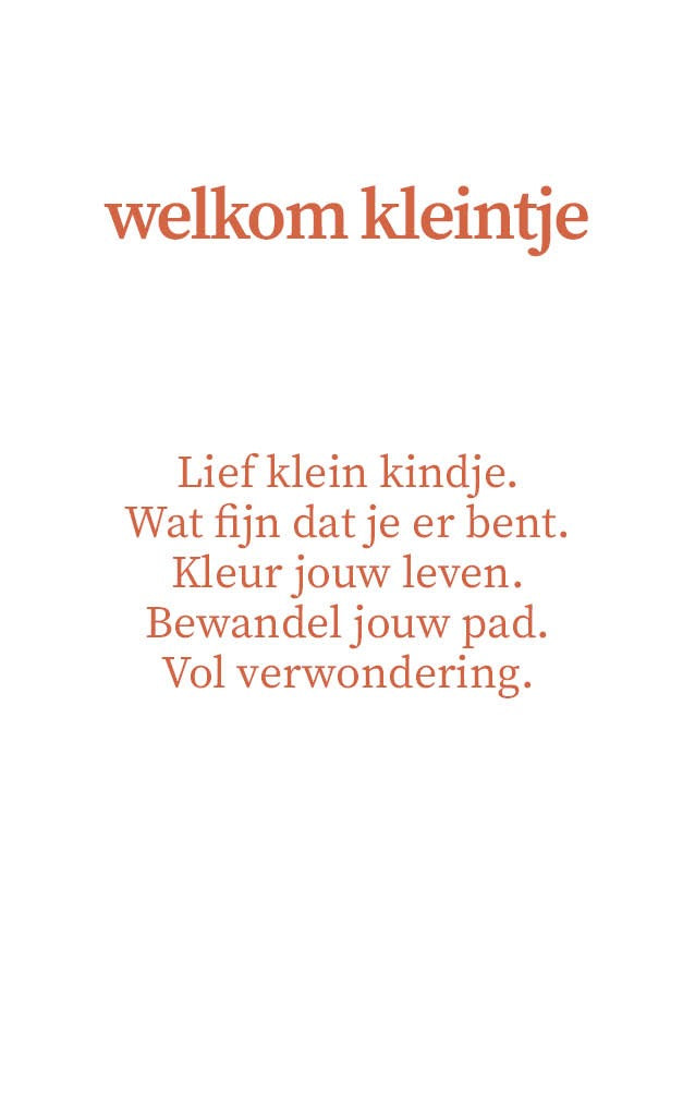 Geboortekaars met edelstenen - Welkom kleintje - meisje